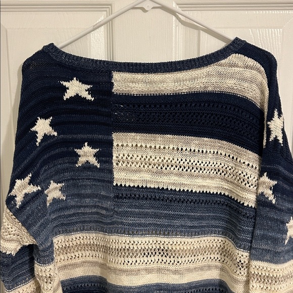 Polo Ralph Lauren Iconic Knit Flag Sweater With Stars NWT Size Large - Picture 6 of 10
